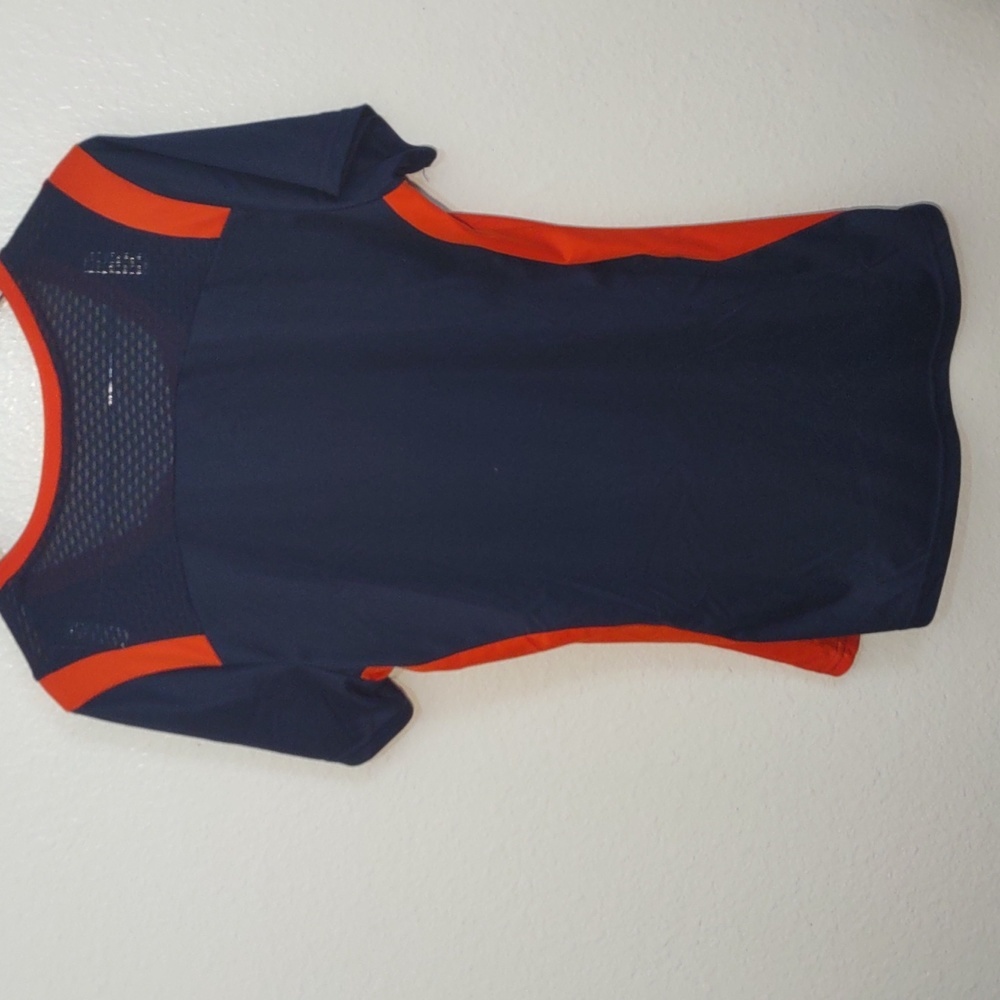 💕Majestic Chicago's Women Navy and Orange Women's Jersey Top - Picture 9 of 11